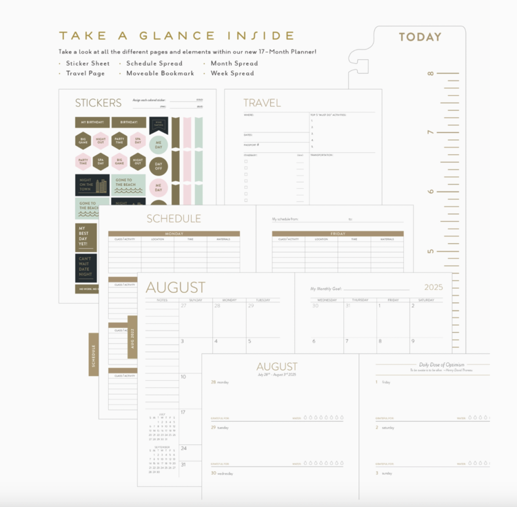 Seedlings 2025-2026 Dogs 17 Month Planner