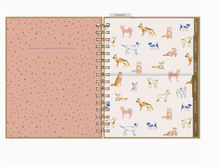 Seedlings 2025-2026 Dogs 17 Month Planner