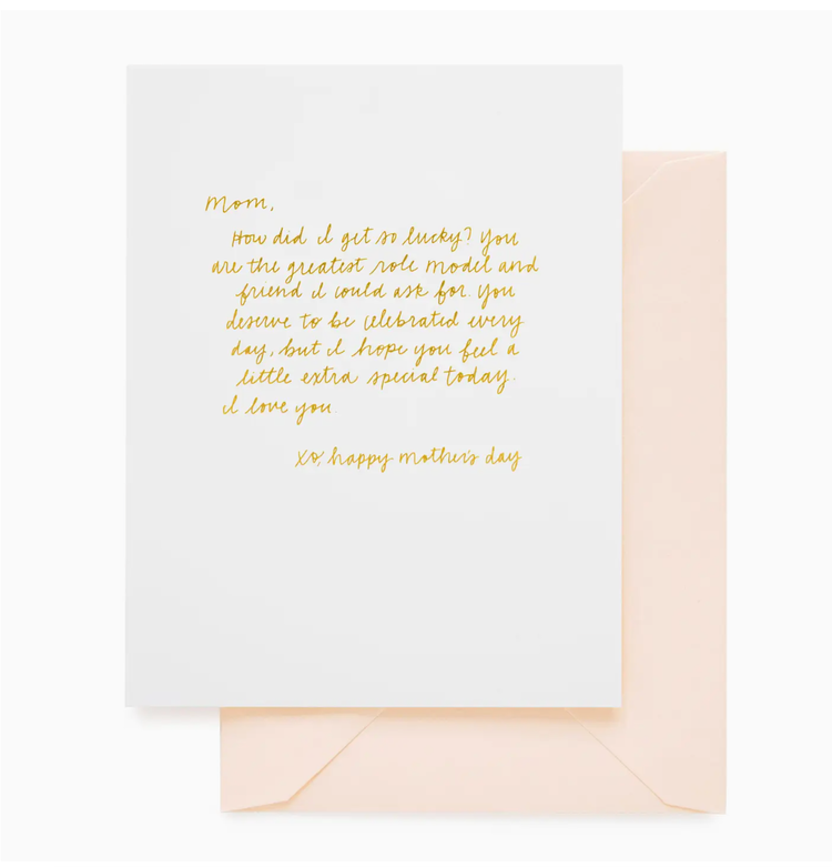 Sugar Paper Letter To Mom