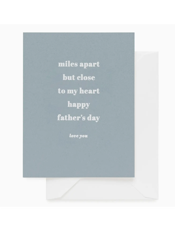 Sugar Paper Miles Apart, Father's Day