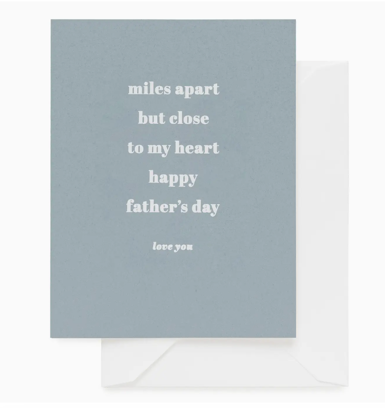 Sugar Paper Miles Apart, Father's Day