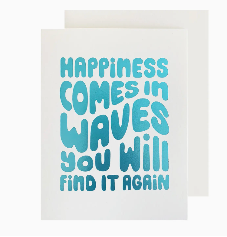 The Social Type Happiness Comes in Waves
