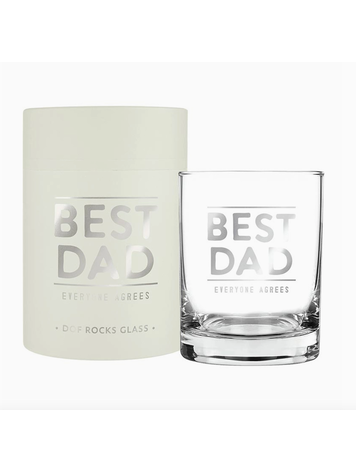 Santa Barbara Design Studio Dof Rocks Glass - Best Dad