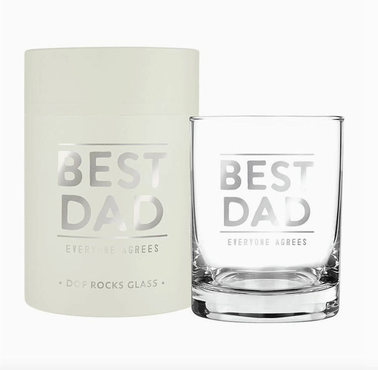 Santa Barbara Design Studio Dof Rocks Glass - Best Dad