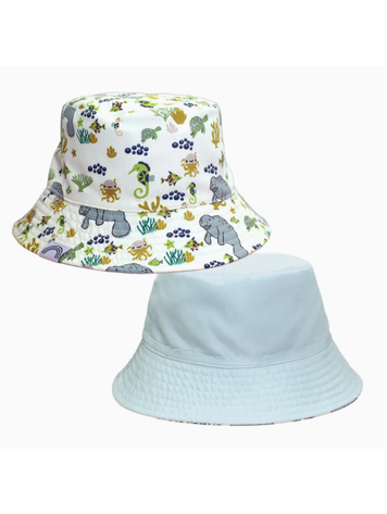 Emerson and Friends Manatee Kids Bucket Hat Reversible Style