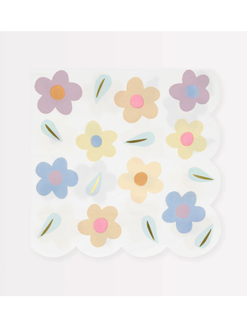 Meri Meri Happy Flowers Large  Napkins