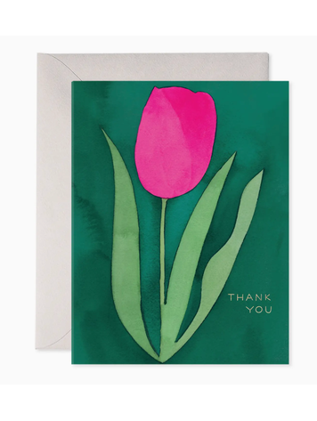 E. Frances Paper Studio Pink Tulip Thank You