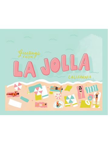 Sweet Paper Custom Greeting From La Jolla Card