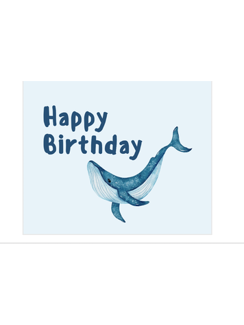 Sweet Paper Custom Happy Birthday Whale