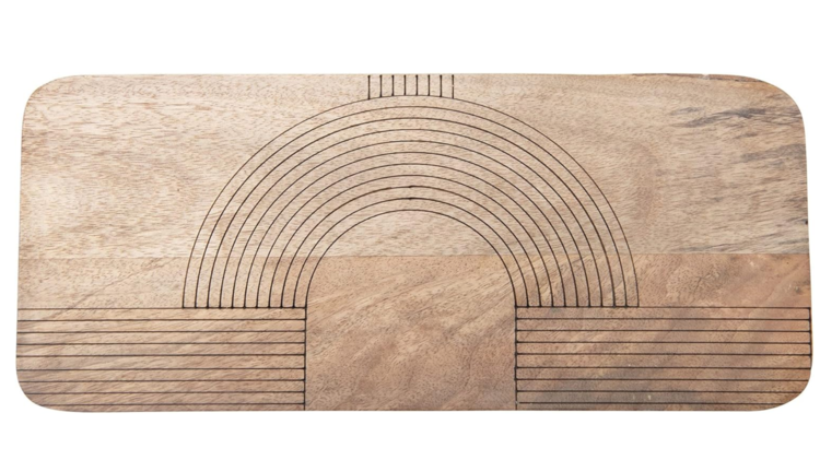 Bloomingville Engraved Mango Wood Cutting Board