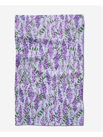 Geometry Wisteria Tea Towel