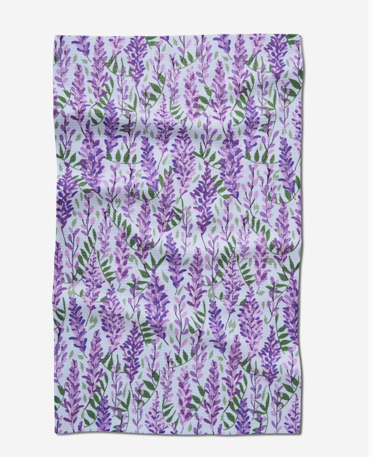 Geometry Wisteria Tea Towel