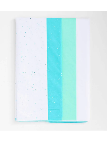 Waste Not Paper Blue Sparkle Tissue Paper Set