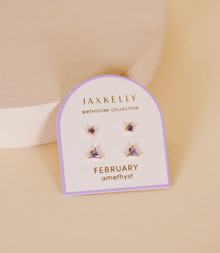 JaxKelly Birthstone Stud Set