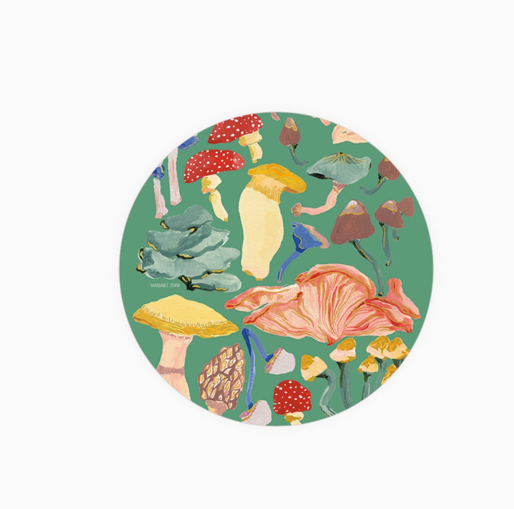 Seedlings Shrooms Coaster