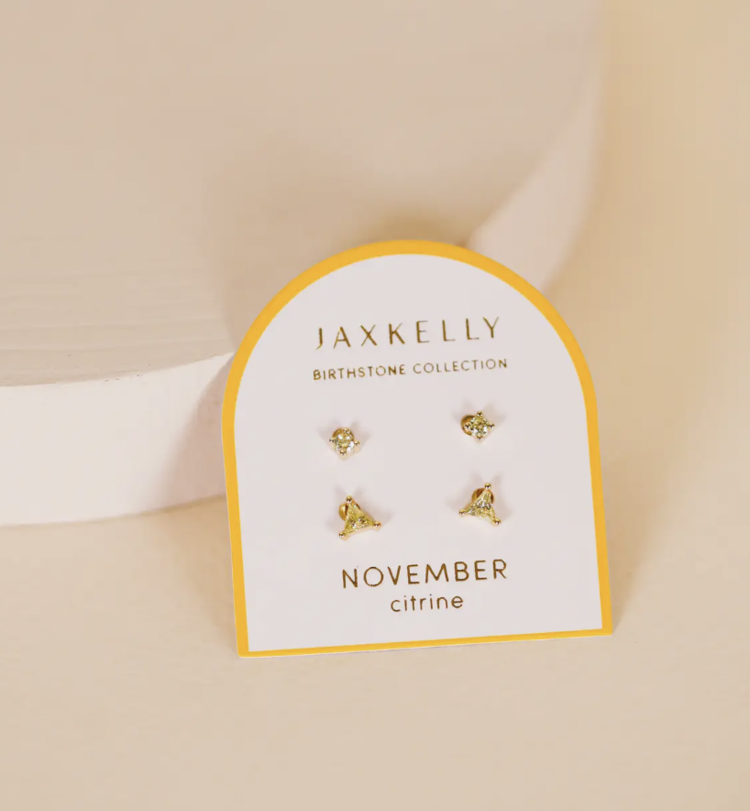 JaxKelly Birthstone Stud Set