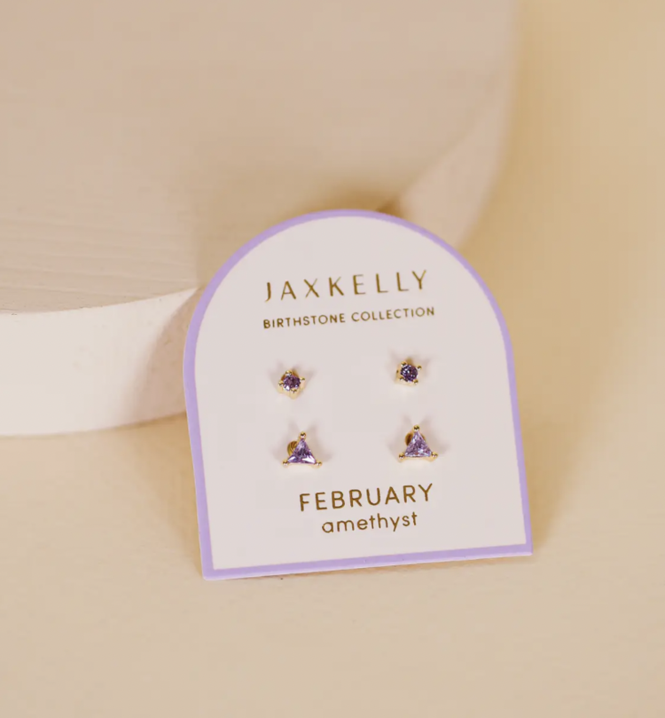 JaxKelly Birthstone Stud Set