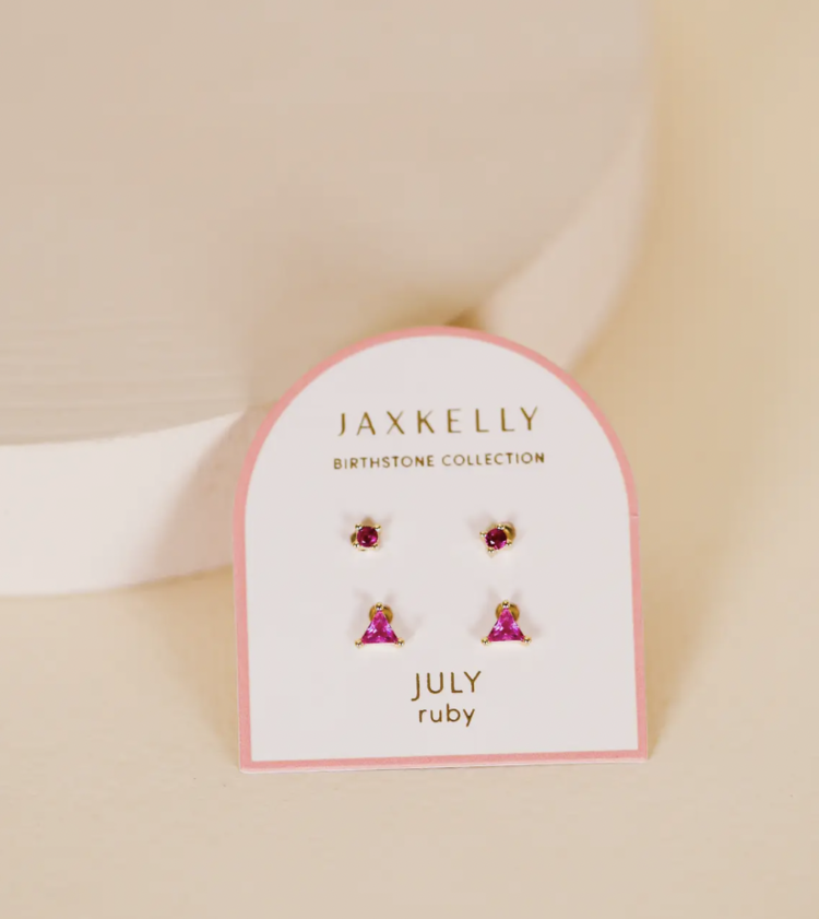 JaxKelly Birthstone Stud Set