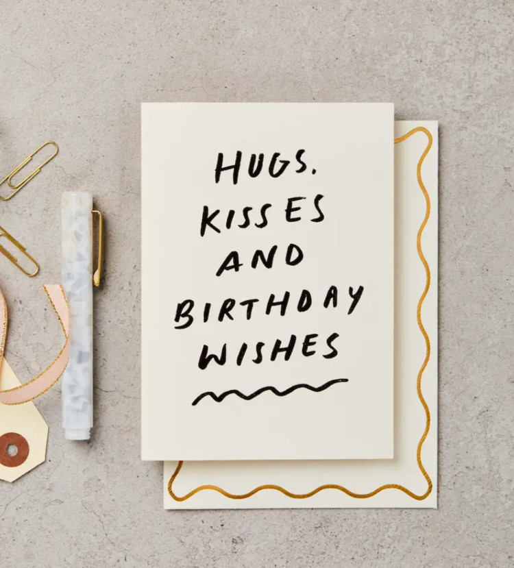 Katie Leamon Handwritten Hugs, Kisses & Birthday Wishes