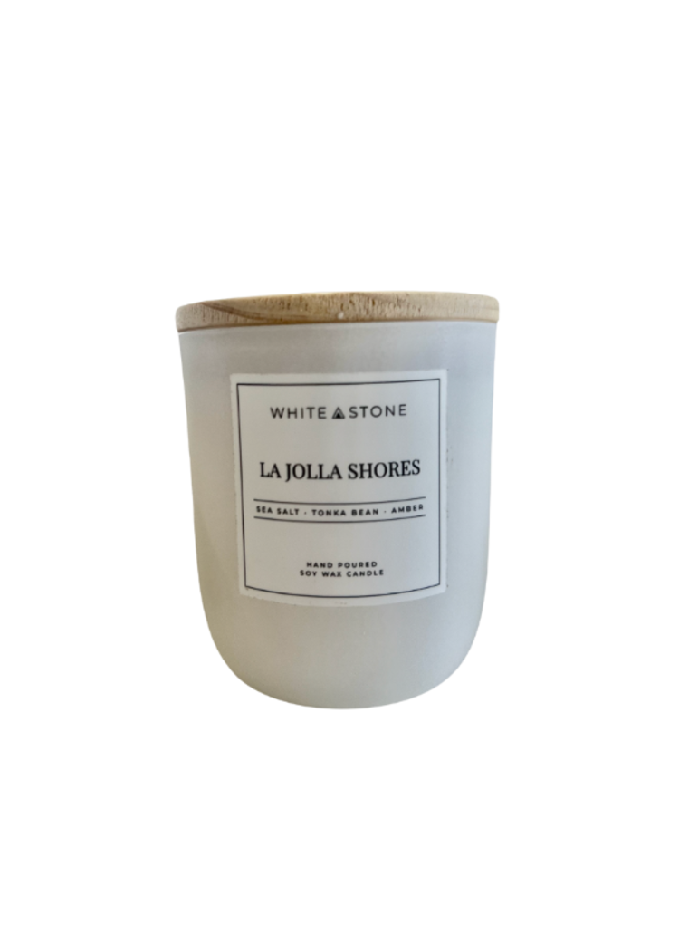 White Stone Candles La Jolla Shores Candle