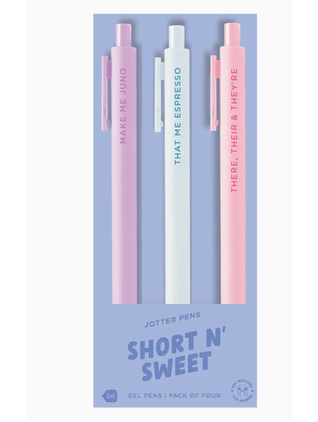 Talking Out Of Turn Short N Sweet Jotter Set