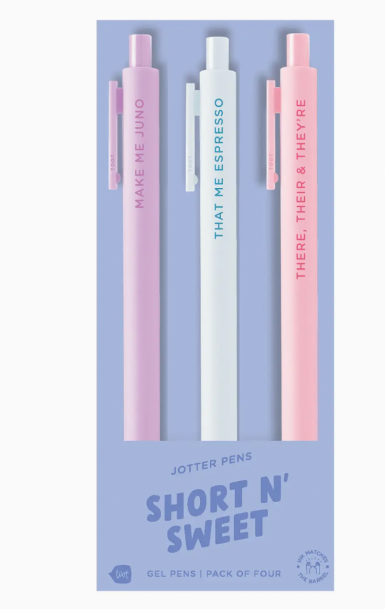 Talking Out Of Turn Short N Sweet Jotter Set