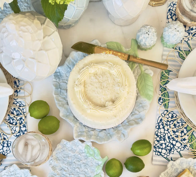 8 Oak Lane Hydrangea Serving Platter