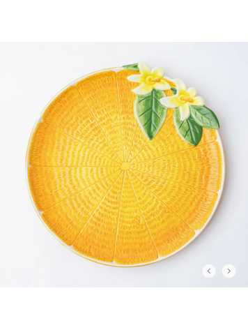 8 Oak Lane Orange Serving Platter