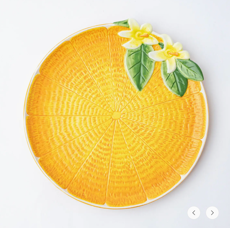 8 Oak Lane Orange Serving Platter
