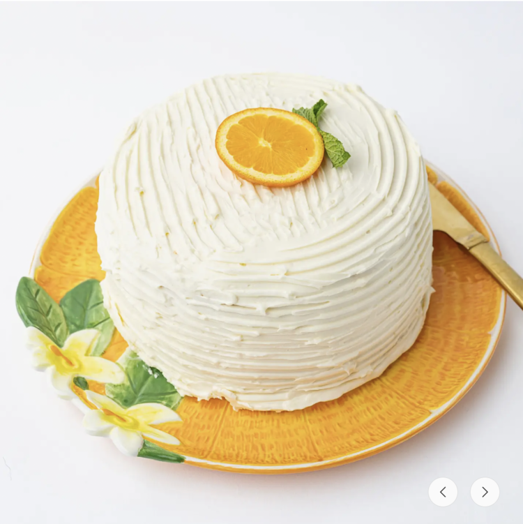 8 Oak Lane Orange Serving Platter