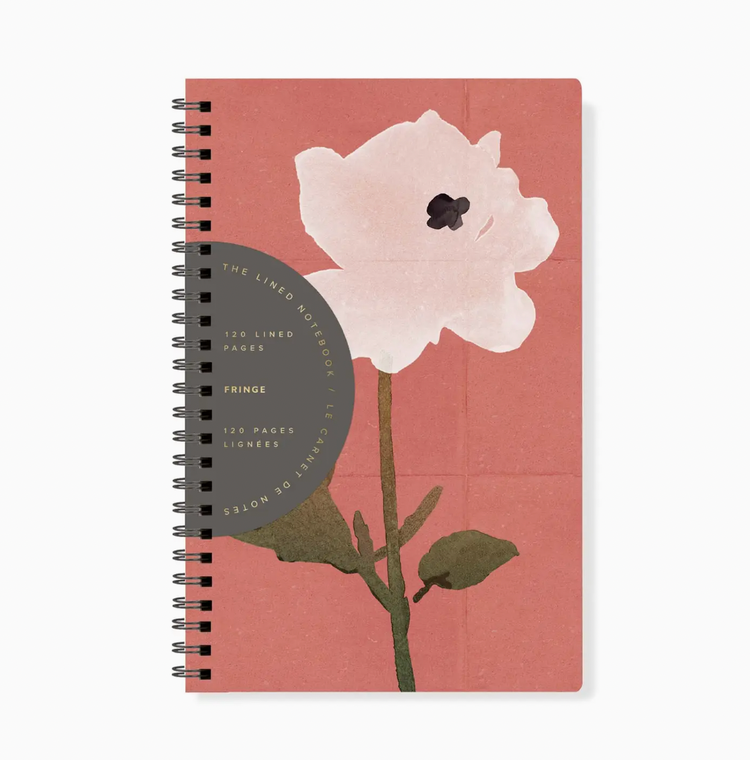 Fringe Studio Esp White Flower Slim Paperback Spiral