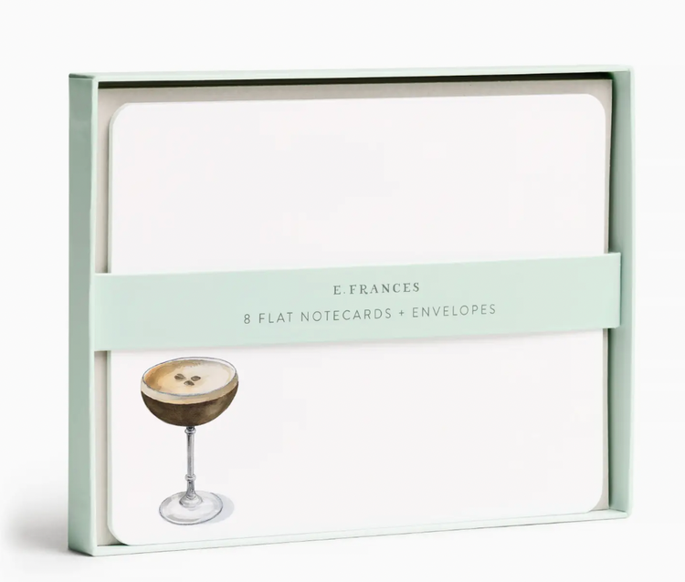 E. Frances Paper Studio Espresso Martini Flat Note Set