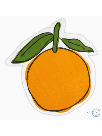 Santa Barbara Design Studio Die-Cut Cocktail Napkin - Orange