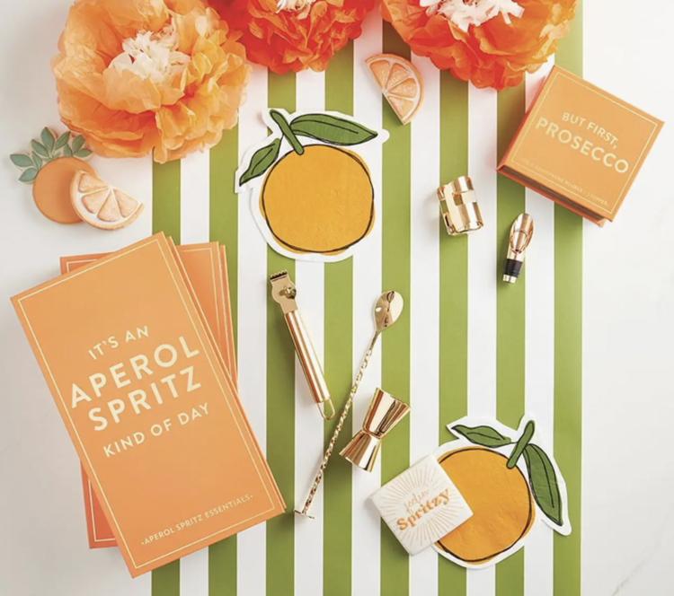 Santa Barbara Design Studio Die-Cut Cocktail Napkin - Orange