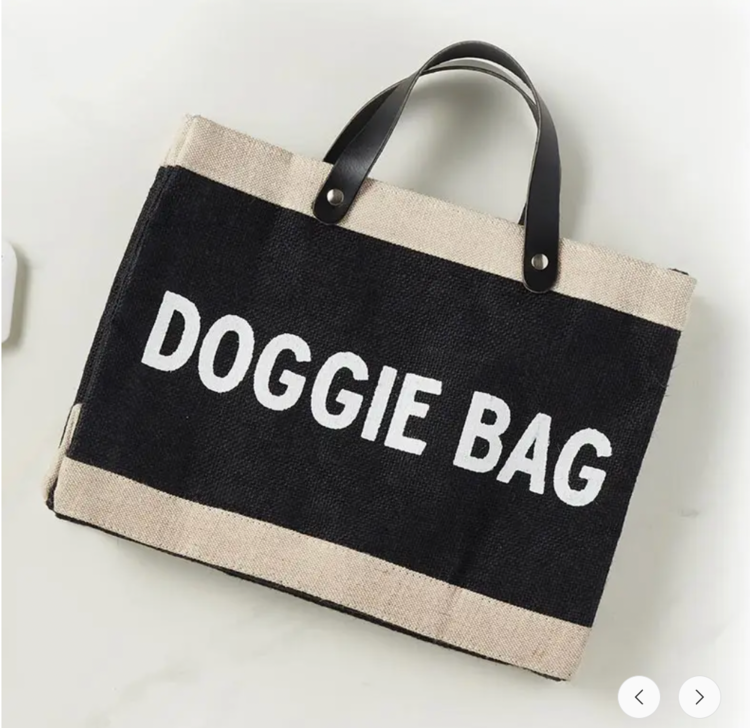 Santa Barbara Design Studio Black Mini Market Tote - Doggie Bag