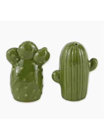 Design Imports Cactus Ceramic Salt & Pepper Shakers