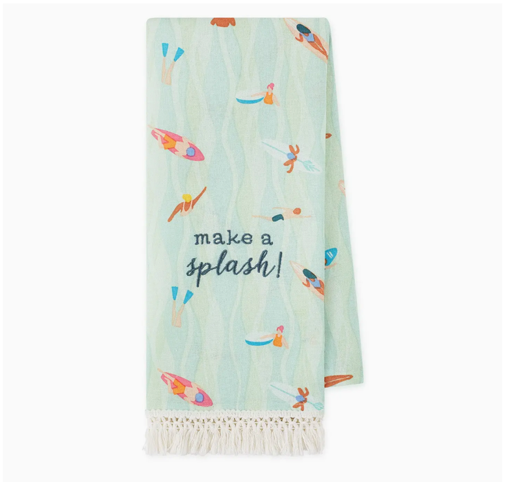 Design Imports Make A Splash! Embellished Dishtowel