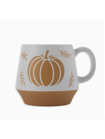 Design Imports White Pumpkin Ceramic Mug