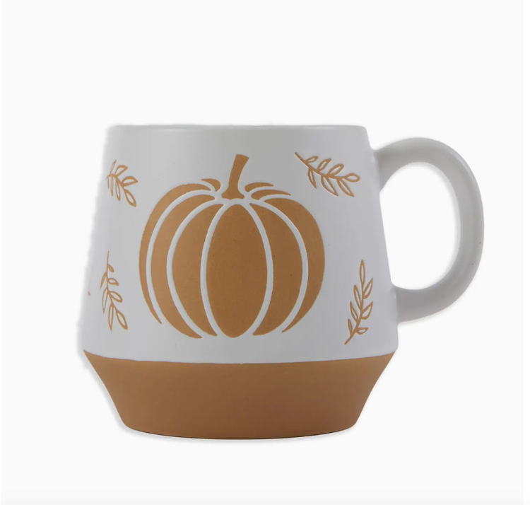 Design Imports White Pumpkin Ceramic Mug