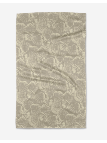 Geometry Shell Whisper Tea Towel