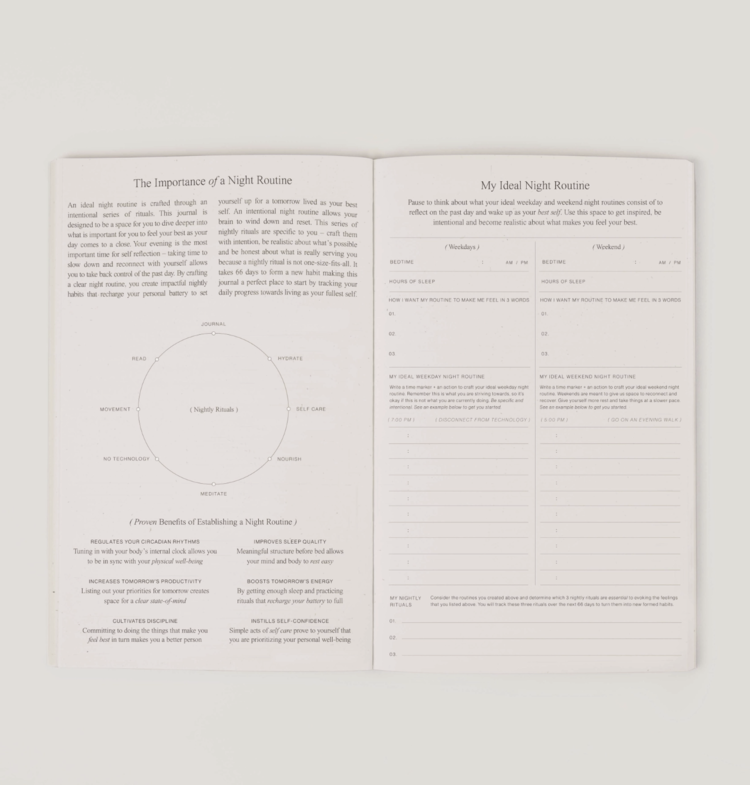 Wilde House Paper Night Routine Journal