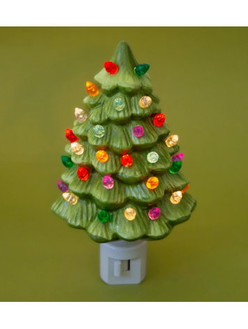 Sunshine Studios Vintage Tree Night Light | Retro Green