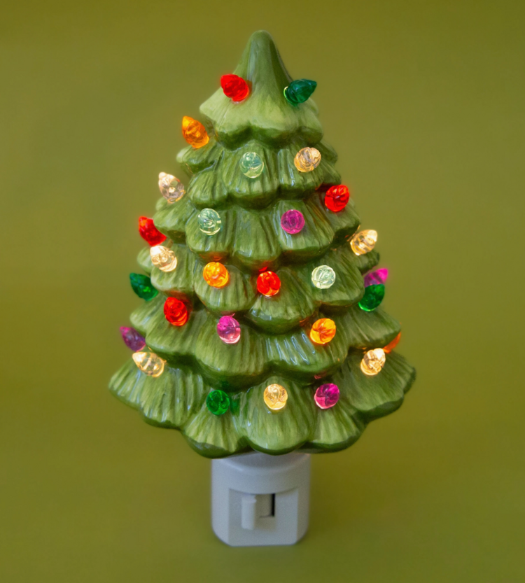 Sunshine Studios Vintage Tree Night Light | Retro Green