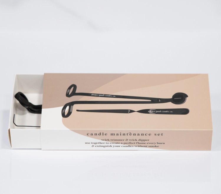 Ginger June Candle Co. Candle Maintenance Set - Black