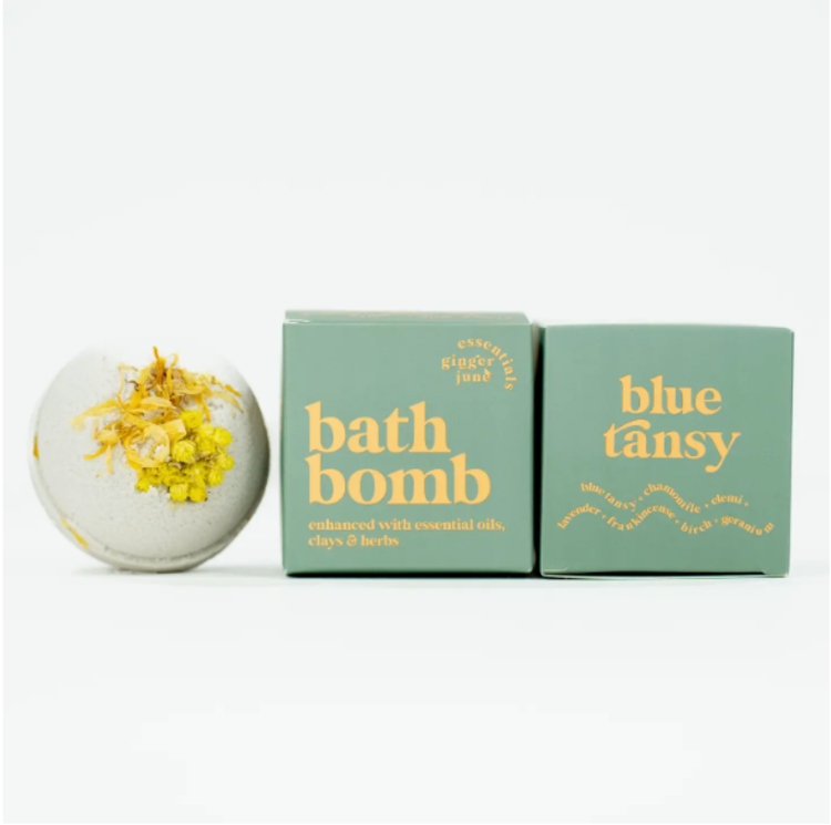 Ginger June Candle Co. Tansy • 100% Botanical Bath Bomb •