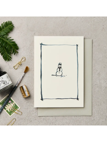 Katie Leamon Framed Snowman
