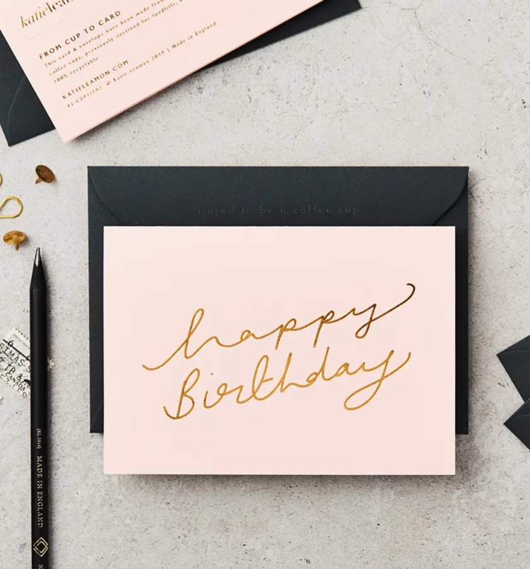 Katie Leamon Extract Hbd Scroll Pink