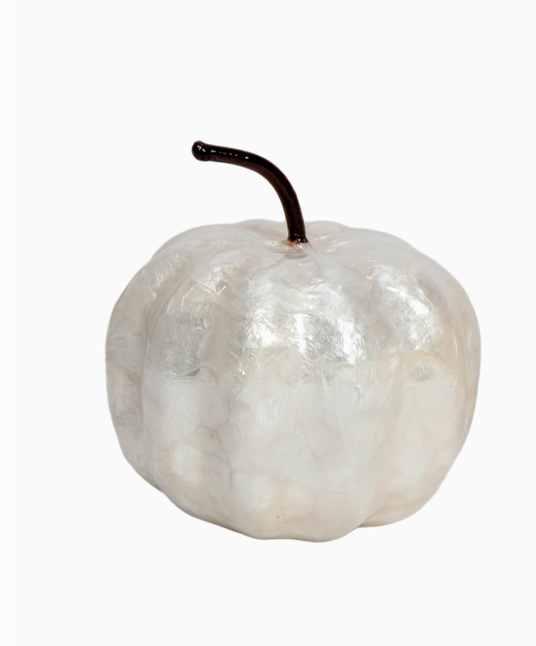 Dekorasyon Gifts Decor Mini Capiz Pumpkin (White)