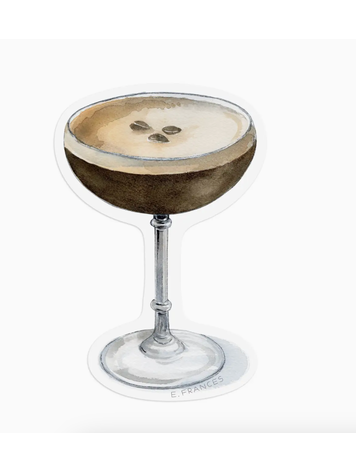 E. Frances Paper Studio Espresso Martini Single Sticker