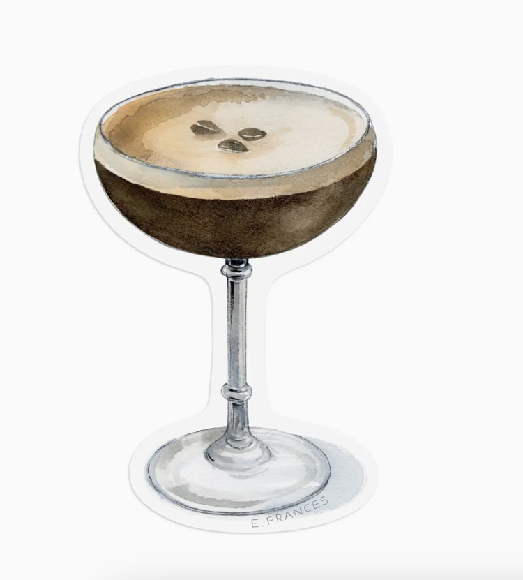 E. Frances Paper Studio Espresso Martini Single Sticker